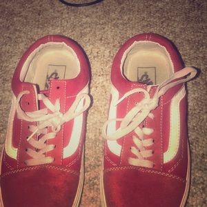 RED AND WHITE VANS